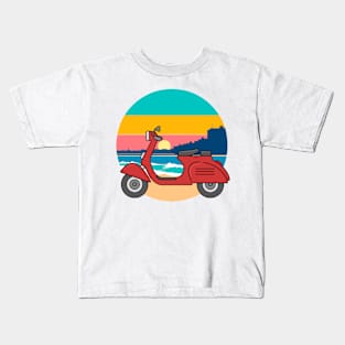 Old School Motorbike Kids T-Shirt